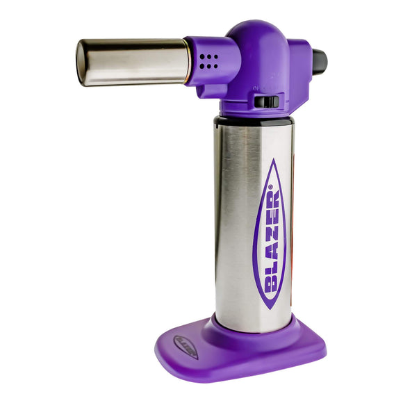 Blazer Bug Buddy Turbo Flame Micro Torch - Purple and Stainless Steel