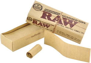 RAW Gummed tips with perforation