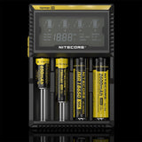 Nitecore Digcharger D4 LCD Charger For Li-Ion, Ni-Cd, Ni-mH Batteries