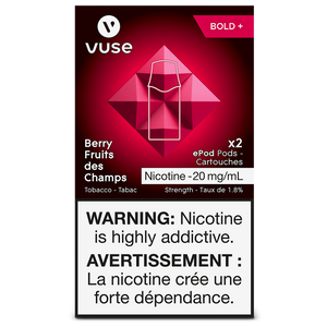 VUSE BOLD+ ePod Cartridges 1.8%
