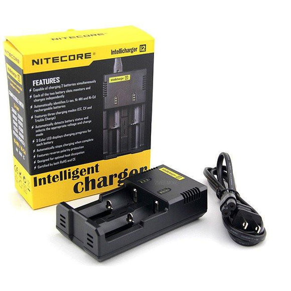 Nitecore Digicharger D2 LCD Charger For Li-Ion, Ni-Cd, Ni-mH Batteries