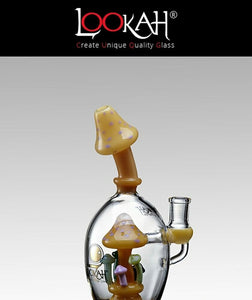 Lookah Unique Glass Mushroom Water Pipe  [WPC723]