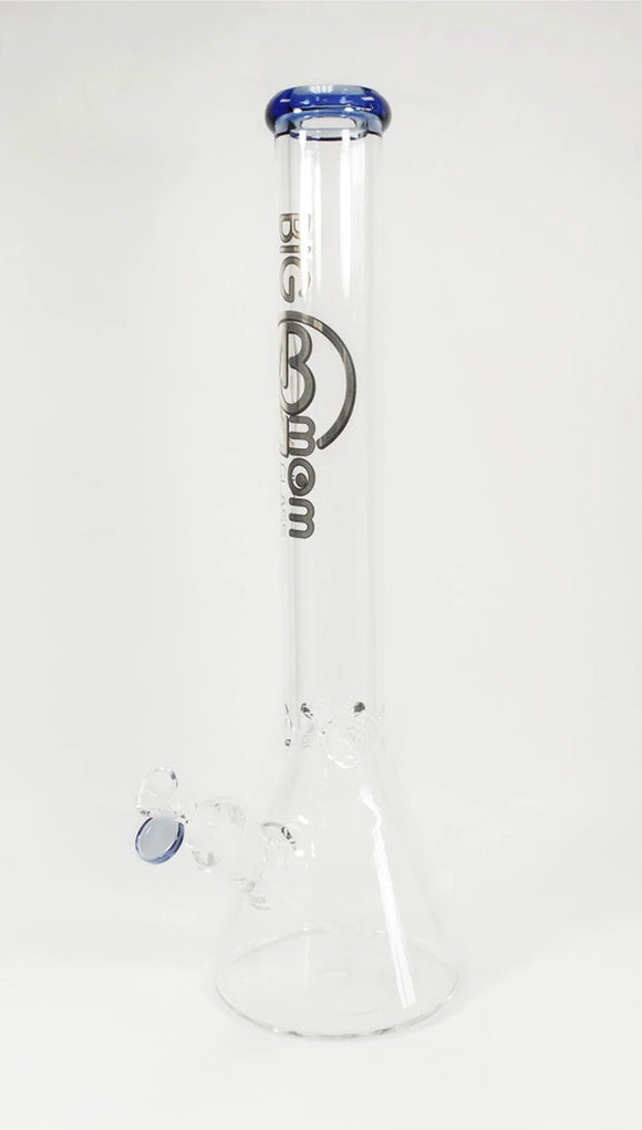 Big B Mom Glass Water Pipe Beaker Design With Downstem Diffuser - 1310 Grams - 18 Inches