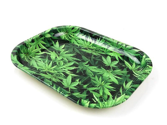 Small Metal Rolling Tray with Magnetic Lid