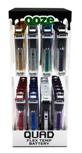 Ooze Quad Flex Temp 500mAh Vape Battery With USB Charger