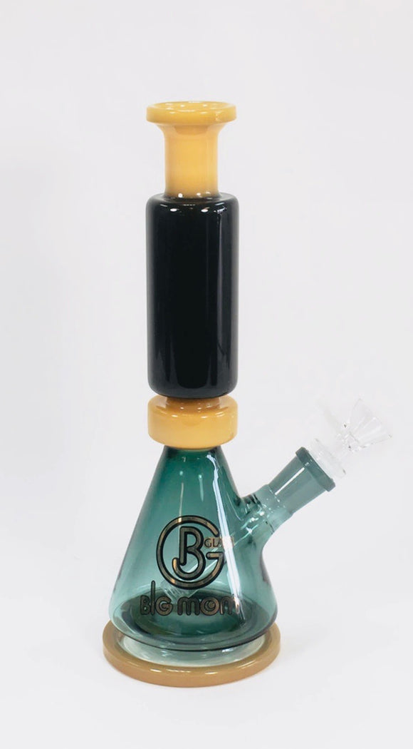 Big B Mom Glass Water Pipe With Diffused Downstem - 415 Grams - 10.5 Inches - [BM098]