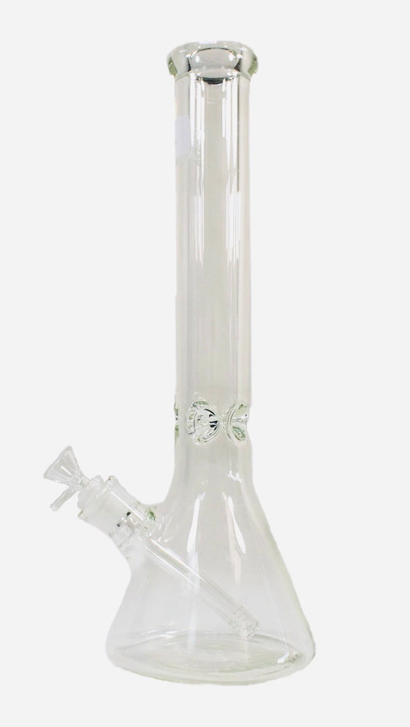 Glass Water Pipe Beaker Design With Ice Catcher + Diffused Downstem - 1262 Grams - 16 Inches - [MID-KML-21]