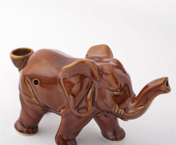 Lucky Elephant Ceramic Pipe by Fashioncraft