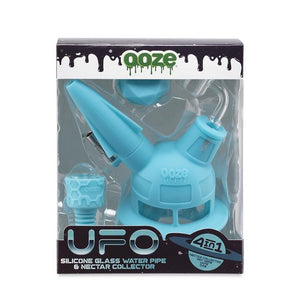 Ooze UFO 4-in-1 Silicone Glass Water Pipe & Nectar Collector