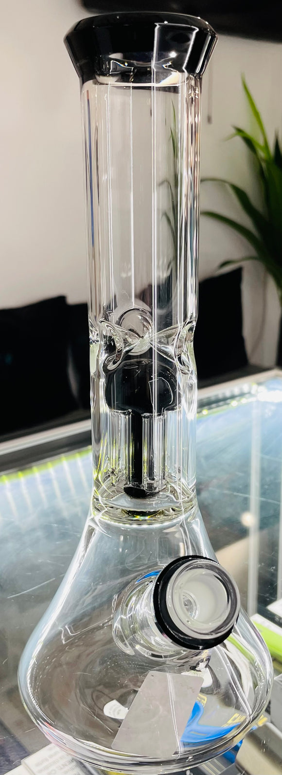 Glass Water Pipe Beaker Base Design w/ Ice Catcher (XP-130)