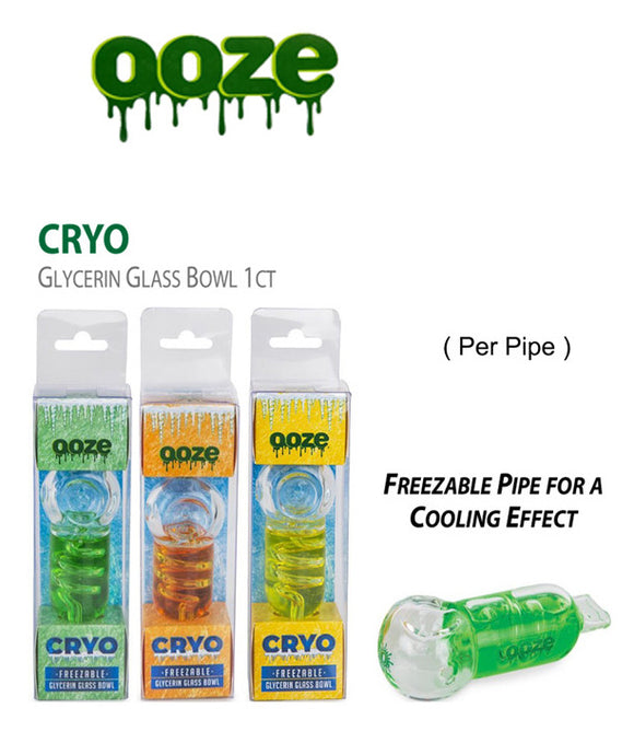 Ooze Cryo Freezable Glycerin Glass Bowl Hand Pipe