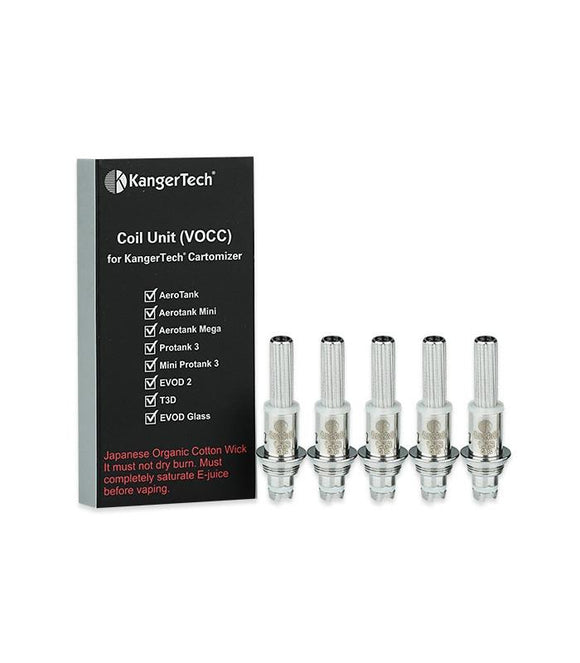 Kangertech VOCC-T Coils 1.5 ohms 5/PK *Fits Toptank Evod*